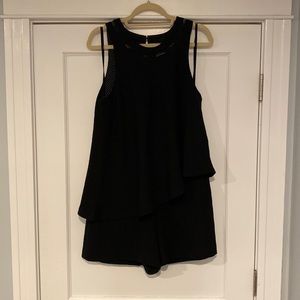 Elevenses from Anthropologie Black Romper